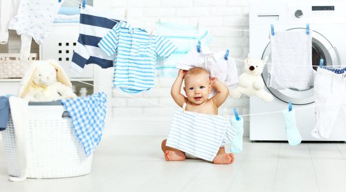 شستن لباس نوزاد قبل از استفاده