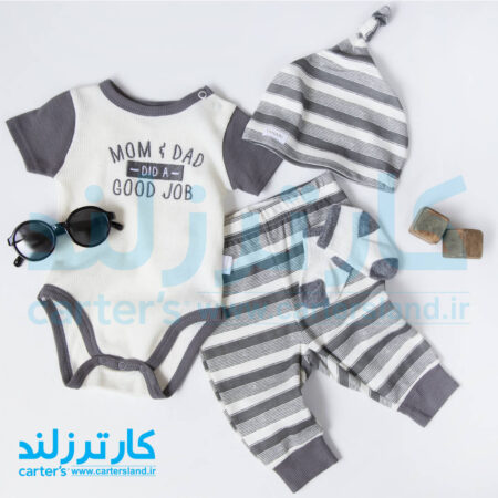 ست 4 تکه وارداتی نوزادی کد 2575