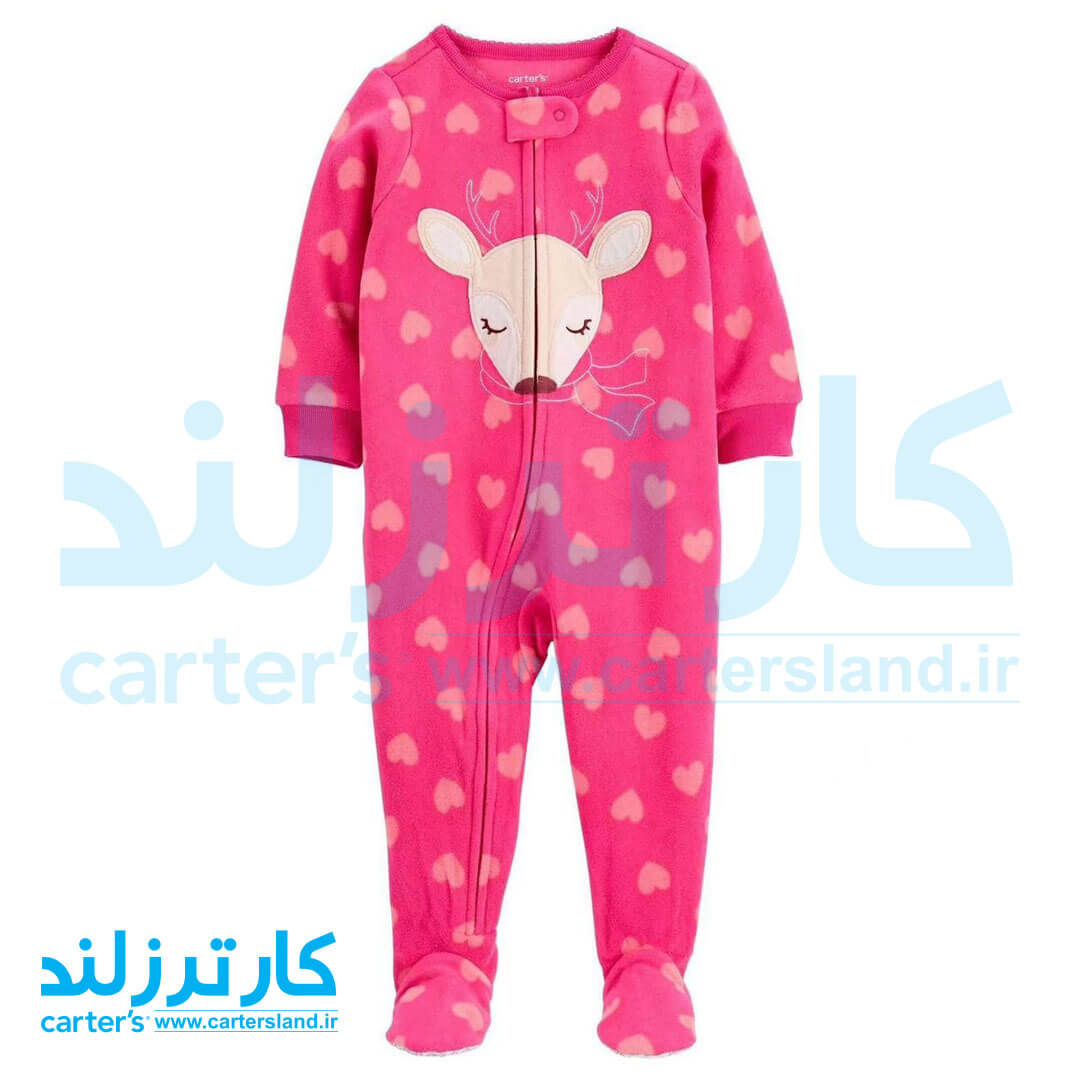 سرهمی فوتر جورابدار دخترانه کارترز کد 2506