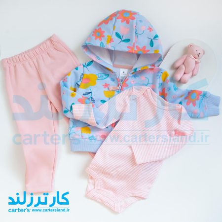 سه تکه دخترانه کارترز کد 2529
